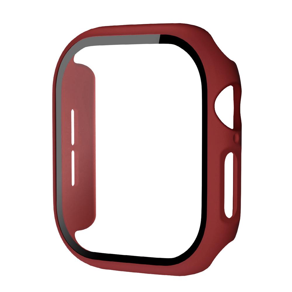 Tempered Glass+Case for Apple Watch Ultra 4 3 2 49 45 41 40 44 42 46mm PC Bumper Protector Cover for iWatch 12 11 10 SE 9 8 7 6 7