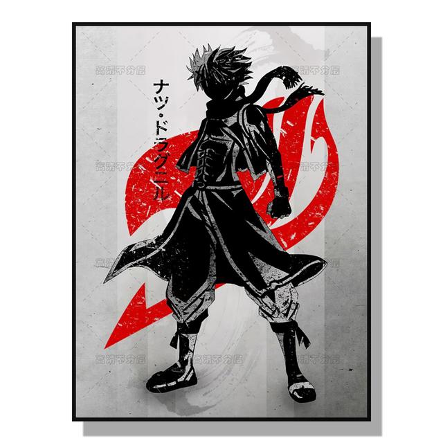 Japanese Style Anime Canvas Poster Demon Slayer Decorative Painting Abstract Character Mural for Home Children's Room Decor Gift No Frame
