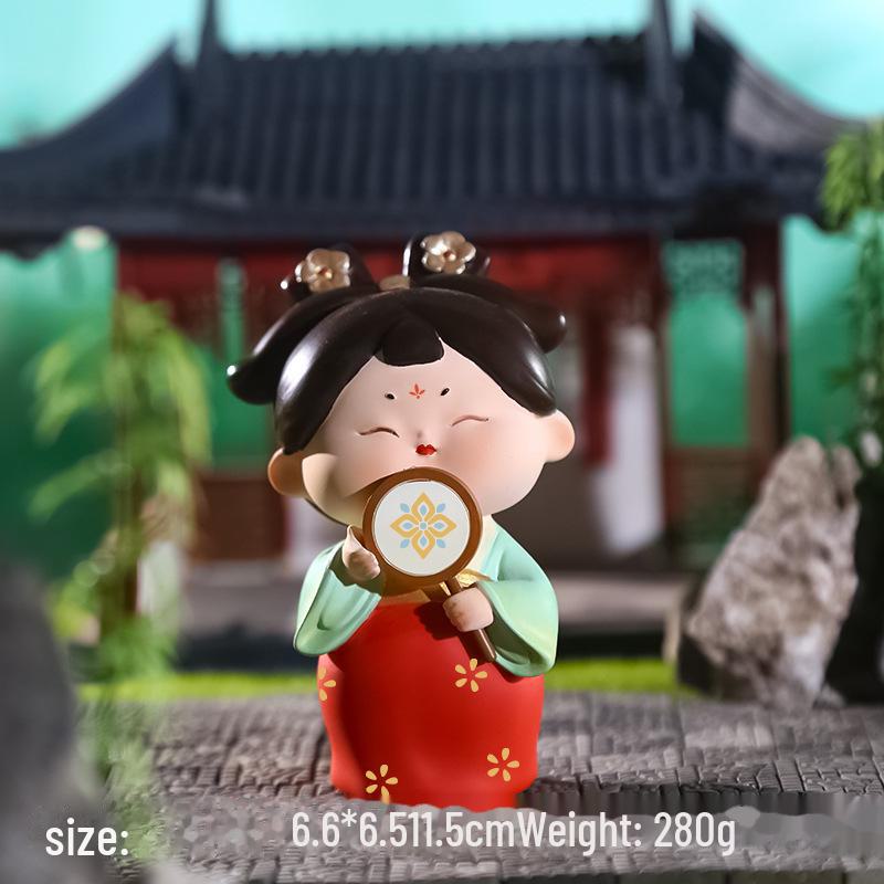 Креативный держатель для телефона в стиле династии Тан: Изысканный орнамент из смолы