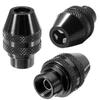 3Pcs Black Keyless Chuck Quick Change For  Rotary Tool Drill Accessories