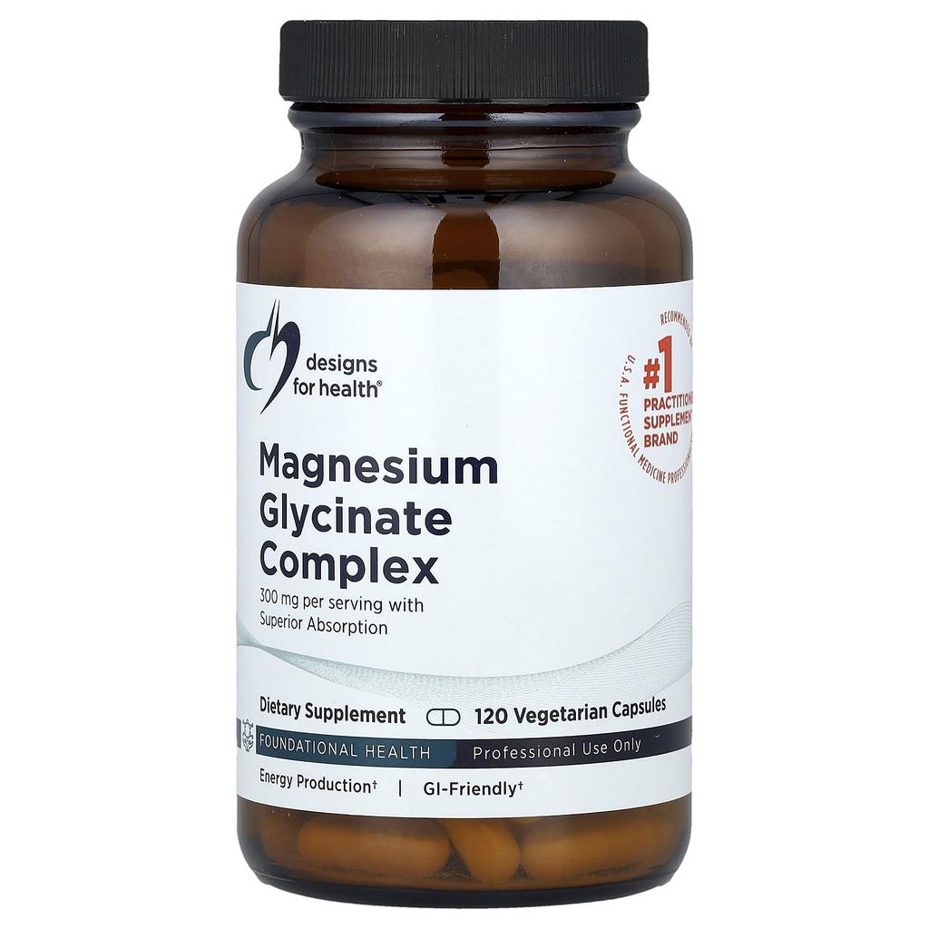Magnesium Glycinate Complex, 300Mg, 120 Veggie Caps (150Mg Per Capsule)
