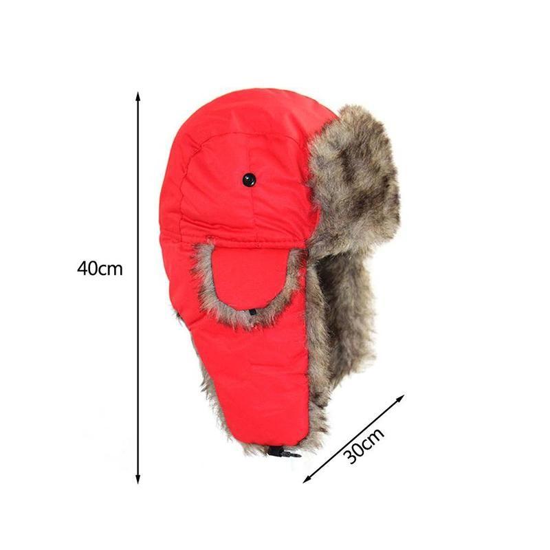 Mens Women Unisex Warm Trapper Aviator Trooper Earflap Winter Flaps Ski Hat Hats New Unisex Trapper Bomber