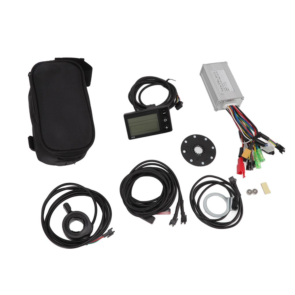 24V 36V 48V 17A 3 Mode Controller S866 Display Set with Power Assist Sensor 130x Thumb Throttle for 250W 350W Motor