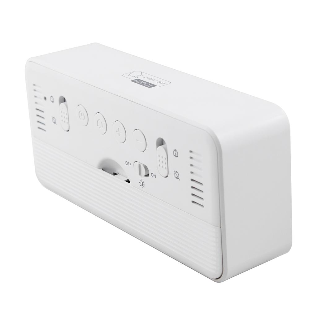 8001-EN Multifunctional Digital Clock LED Brightness Adjustable Temperature Humidity Displaying