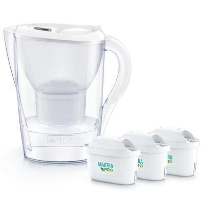 BRITA Фильтр для удаления воды Фильтрованная вода Объем Всего Японский Включает 3 фильтра-картриджа Marella MaxtraPro Pure Performance, Кувшинного типа, PFOS/PFOA