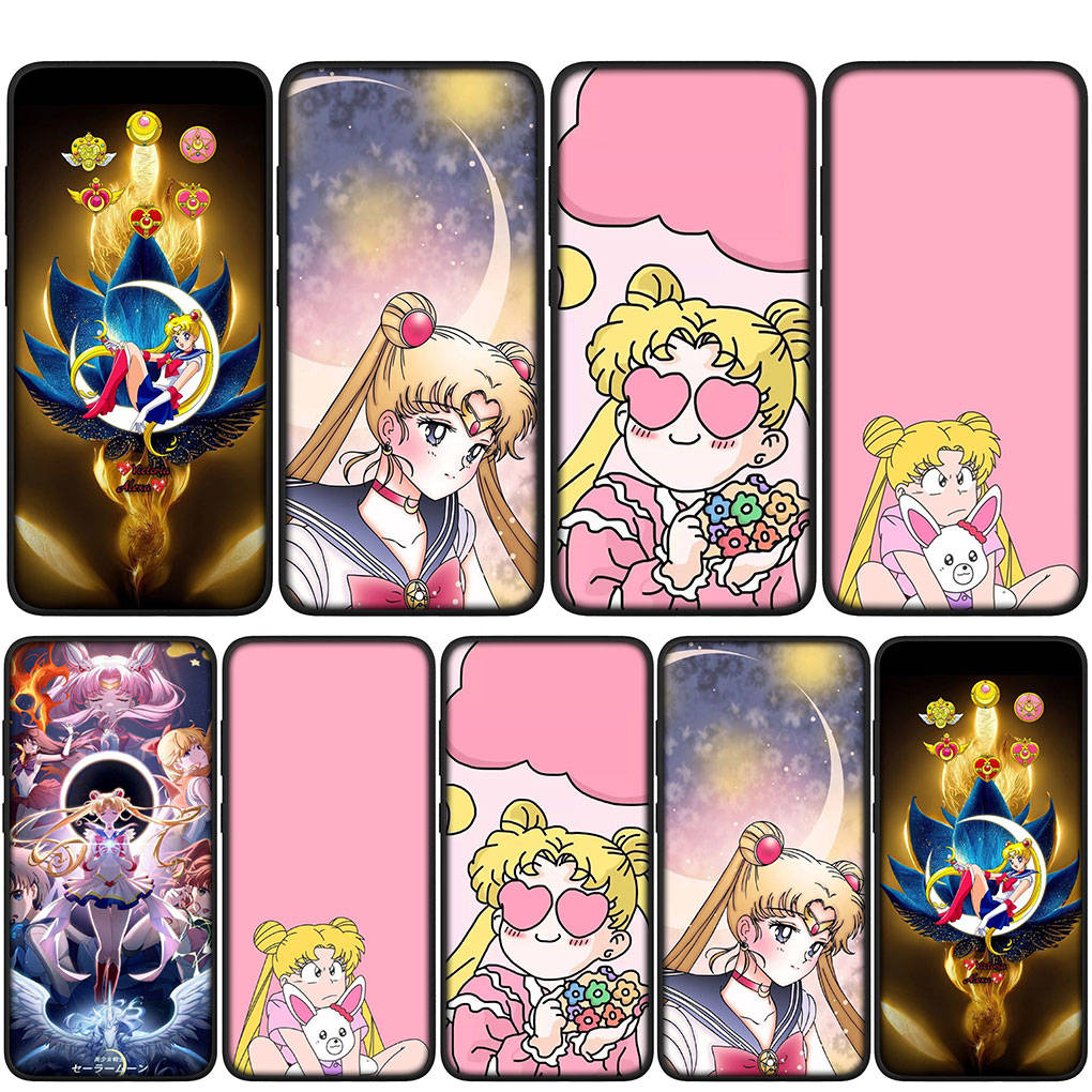 Чехол для iPhone 16 15 Xiaomi Redmi Note 14 13 12 11 Pro Max X 8 9 16e Samsung Galaxy S25 S24 S23 Moto G85 OPPO Huawei Lovely Sailor Moon Phone Case