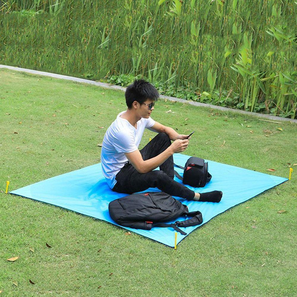 Oxford Cloth Portable Picnic Blanket Folding Mini Ground Mat Ultra-thin Sand Beach Mat  Hiking