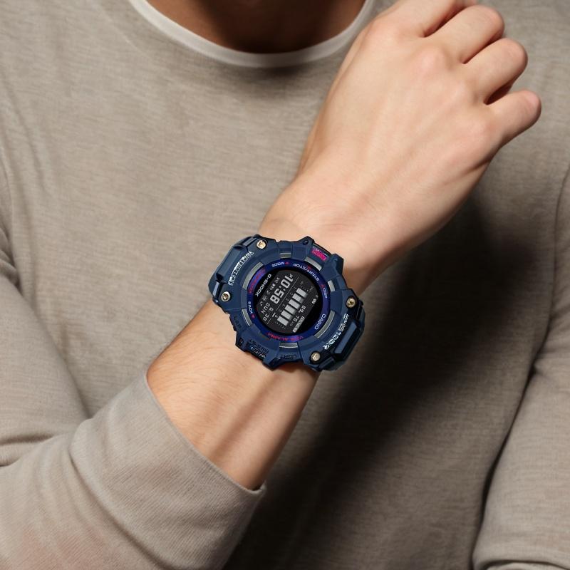 Casio G-SHOCK Series Fashionable Outdoor Bluetooth Smart LCD Display Sports Waterproof Quartz Movement Japanese and Korean Watch Men's GBD-100-2PRD