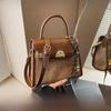 Retro Color Block Small Bag for Women 2025 New Fashion Handbag Designer Commuter Crossbody Shoulder Bag