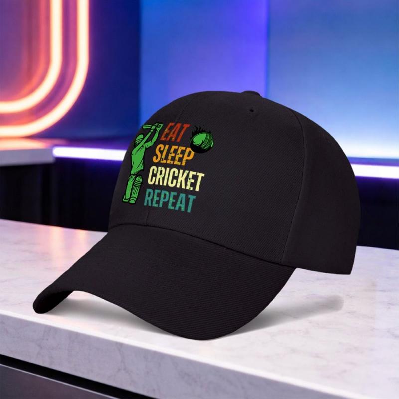 Printed Eat Cricket Cycle Easy Light Baseball Cap Lightweight Unisex Outdoor Sports Cap for Weddings Parties Festivals