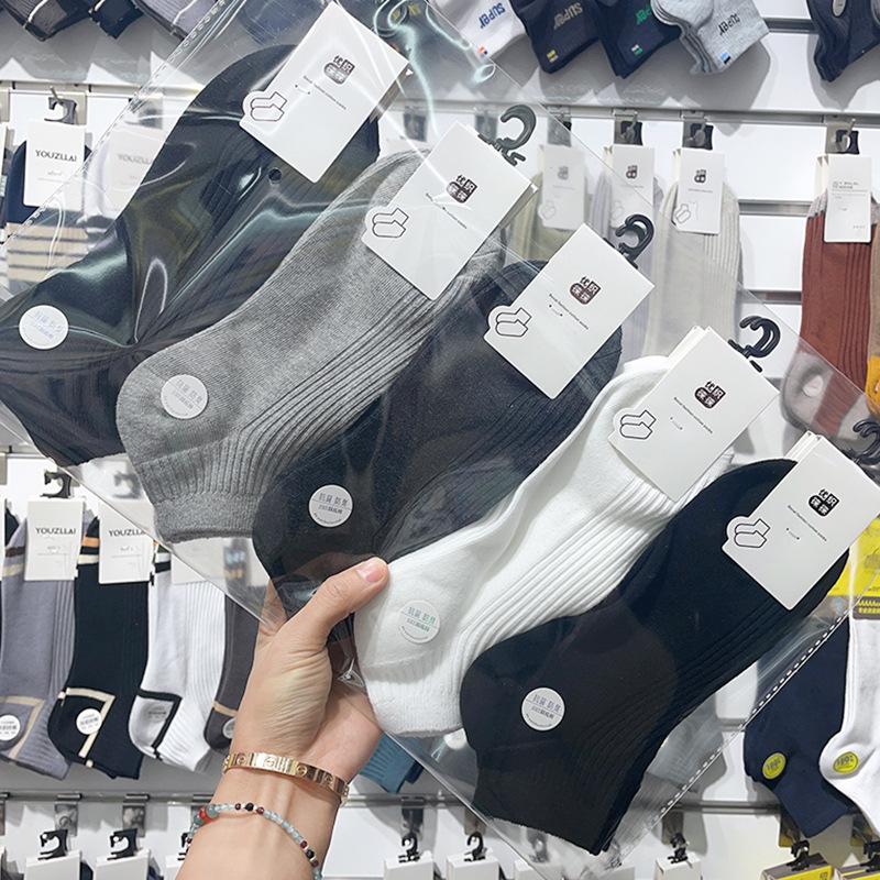 Мужские носки из хлопка, короткие носки на весну и лето, носки-лодочки, низкие мужские носки для мальчиков