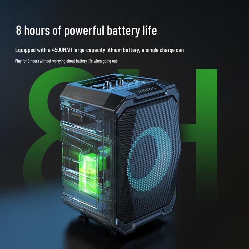 Philips SD308 Portable Karaoke & Outdoor Bluetooth Speaker