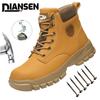 Lightweight Waterproof Protective Shoes Puncture-Proof Anti-smash Steel Toe Shoes Kevlar Insoles Industrial Men Work Boots
