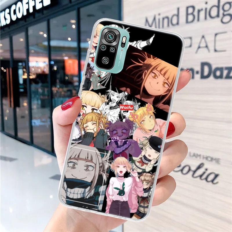 Himiko Toga Anime Soft Phone Case For Xiaomi Redmi Note 13 14 15 Pro Plus 12S 12 14S 11S 11E 10 10S 11 11T 5G 4G Cover Coque Red