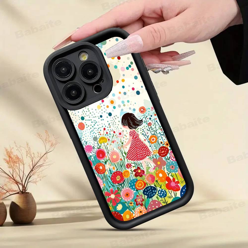 Популярное искусство Y-Яёи Кусама Чехол для телефона For iPhone 17 16 15 13 11 12 14 Pro Max Plus Силиконовая защитная оболочка