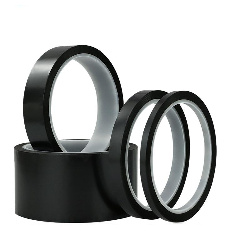 Black Kapton Tape Insulation Voltage Resistant Matte Shading High Temperature Resistant Polyimide Adhesive TapePinstriping Tape 3