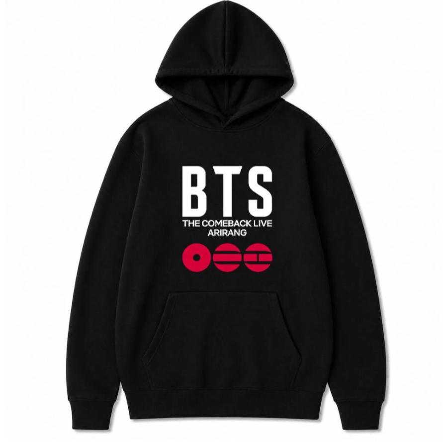 2026 Hot Sale BTS Hoodies Men Women Unisex Fashion Gothic Oversized Sweatshirt Perfect for Commute & Loungewear