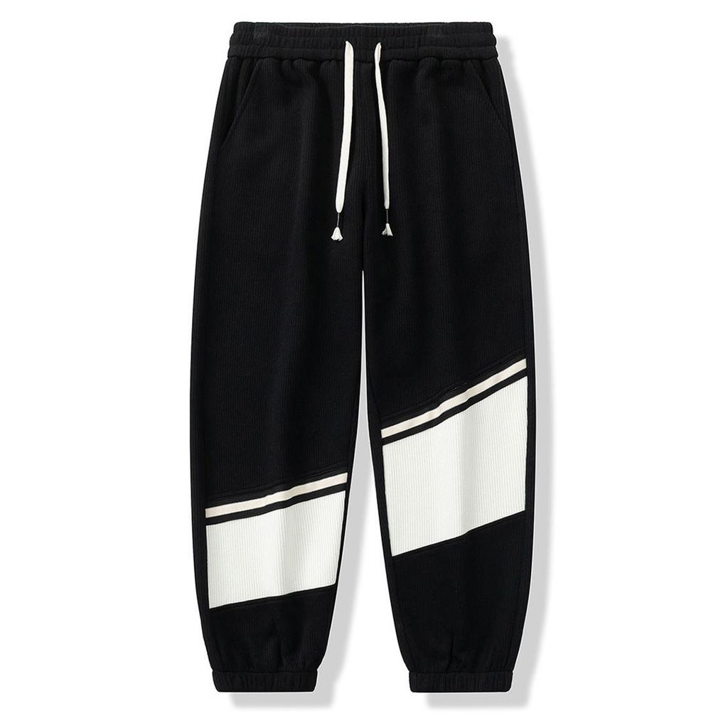 Men'S Casual Solid Color Drawstring Straight Leg Comfortable Pants