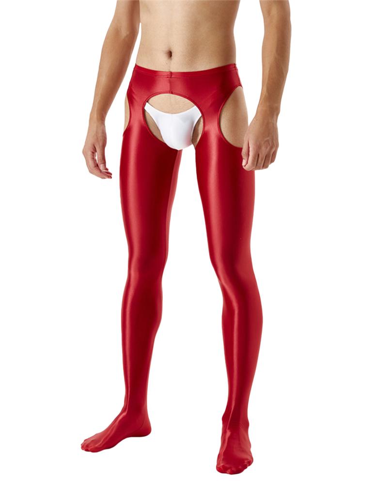 Масляные блестящие колготки без вырезов, сексуальные брюки с открытой промежностью, колготки с мокрым эффектом, шелковистые чулки, тонкие леггинсы с высокой талией