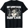 Не волнуйся, папочка-котенок здесь Оборотень Мем Волк-альфа Футболка