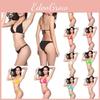 Sexy Bikini Womens Bandage Swimsuit Swimwear Bathing Suit Candy Color Solid