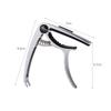 Professional Metal Guitar Capo Tuner Clamp Key Trigger Single Hand Clip Zinc Alloy for Acoustic Electric Guitar with Pick Holder