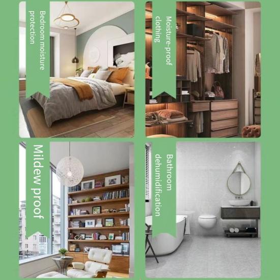 10 шт., подвесной мешок для осушения влаги, осушитель хлорида кальция, мешок для удаления влаги для шкафа, гардероба, домашнего офиса