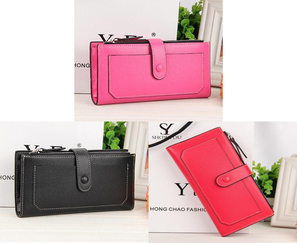 Fashion Lady Women's Leather Clutch Wallet Blending Quality Material And Trendy Charm
