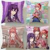 Stylish Ddoki Dokied Cushion Cover Soft  EasyWash Pillow Case  Versatile for Couch Bed Travel and Office
