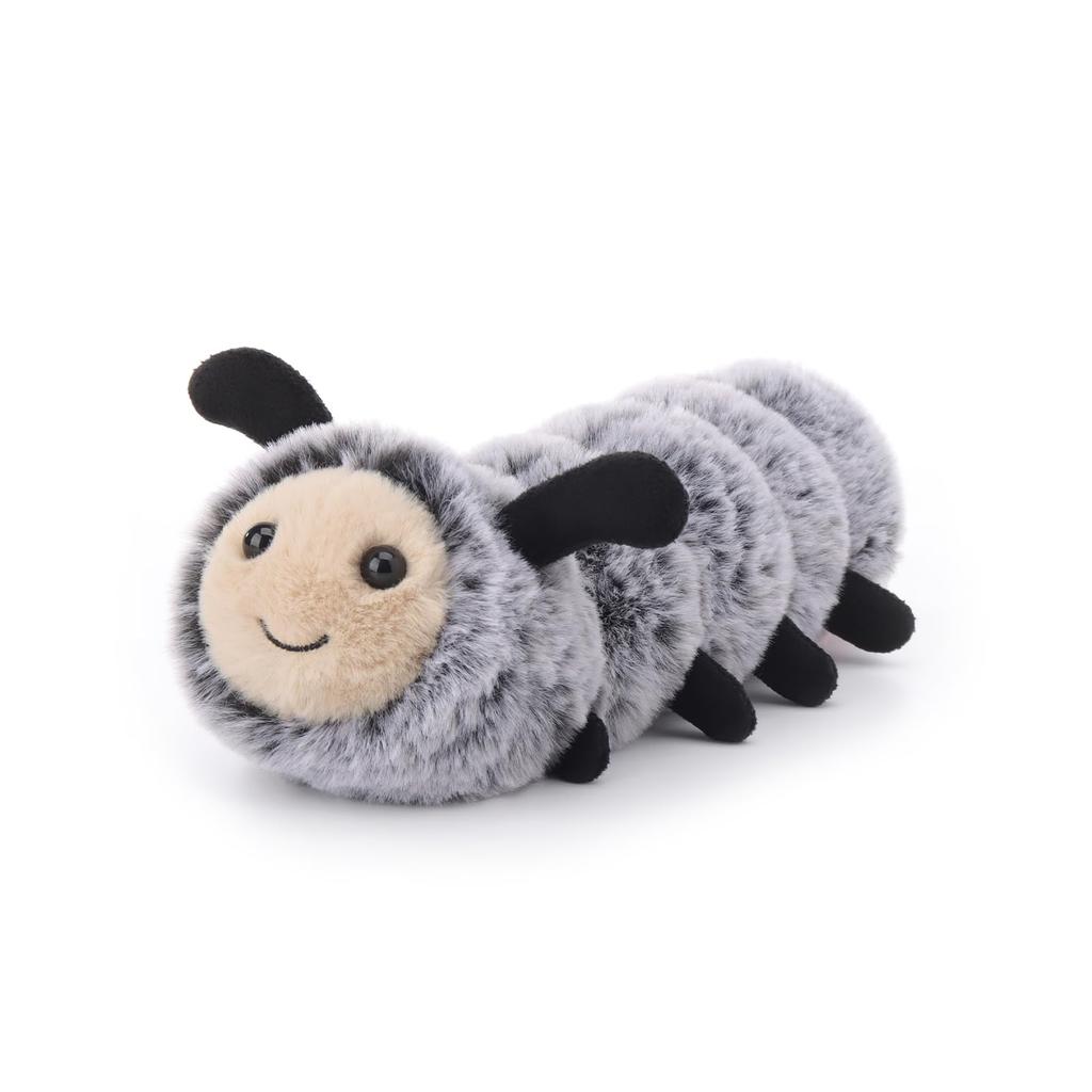 Apricot Lamb Happy Caterpillar Plush Toy for Kids, Soft and Cute Fluffy Happy Caterpillar for Girls and Boys, 20cm