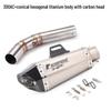 Stainless Steel Middle Section Exhaust for 300AC/300R/300RR/500 Motorcycles