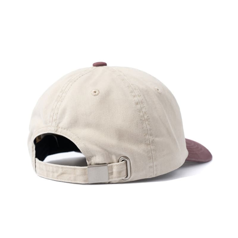 ROIDESROIS Вышитый Логотип Символ Двухцветная Бейсболка (Бургундия)