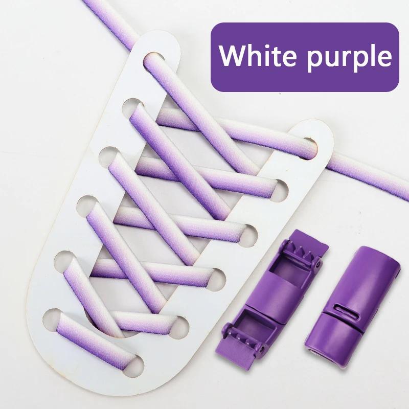 Градиентные эластичные шнурки для кроссовок, магнитные шнурки без завязывания, детские, взрослые, ленивые шнурки для обуви, аксессуары для обуви