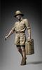 Royal Model WWII German Africa Corps Soldier Carrying Jerry Cans Unpainted Resin Kit RM1084 1/35