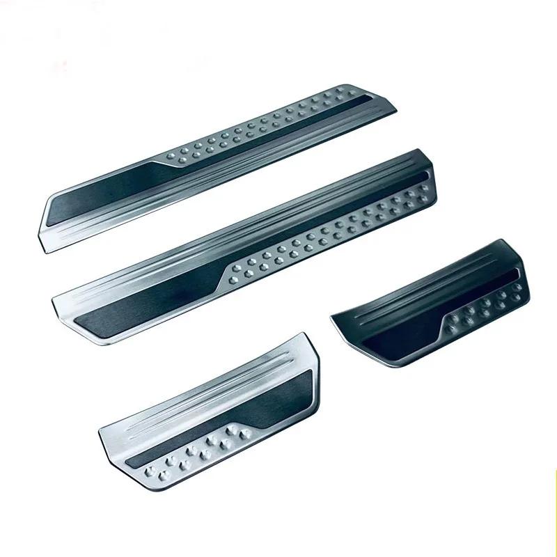 For Honda Vezel HRV HR-V HRV -2024 Door Sill Plate Trim 304 Stainless Steel Kick Pedal Scuff Sticker Car Styling