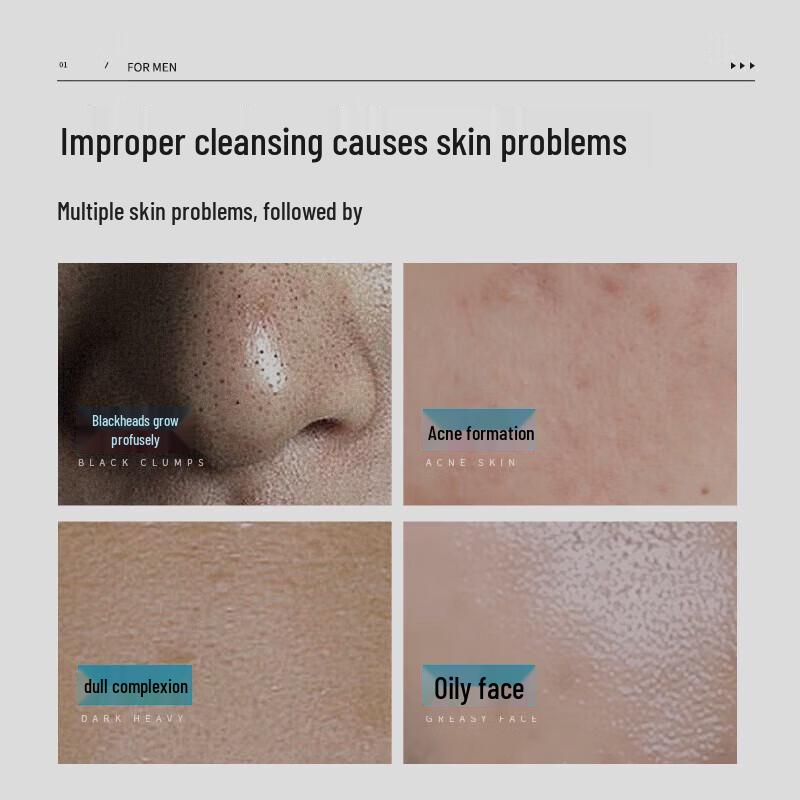 JVR Мужской скраб для лица с микрокристаллами от черных точек 120 г