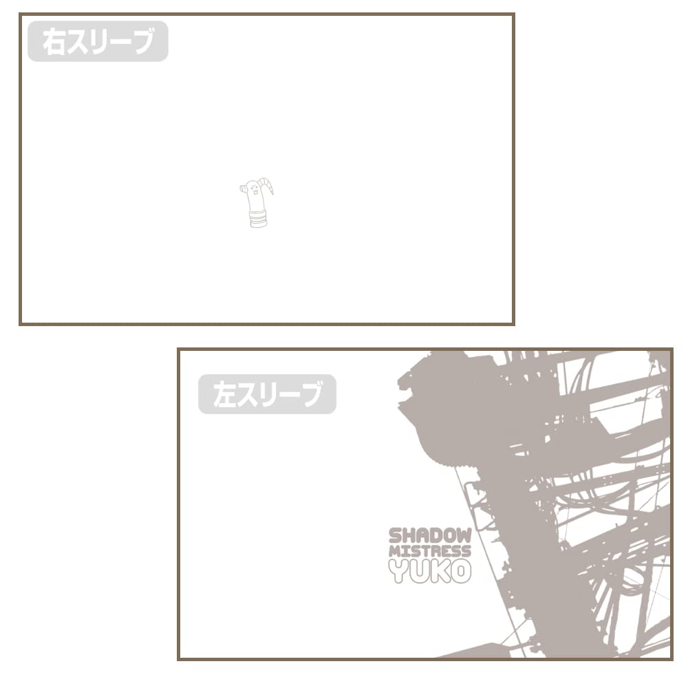 Футболка 2D Cospa Machikadomazoku Shadow Mistress Yuko с полной графикой, размер XL, полиэстер, 2-цветная, двухсторонняя