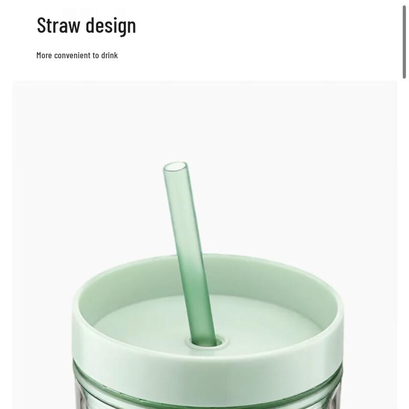 Starbucks Mint Green Glass Straw Tumbler