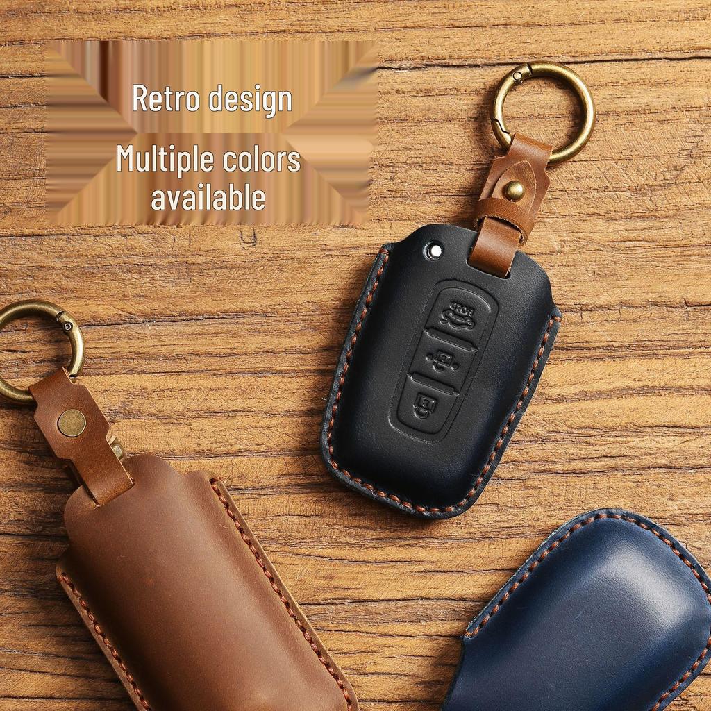 Чехол для ключа из натуральной кожи для Kia Carnival, Sportage, K3, Sorento, Pegas и Elantra