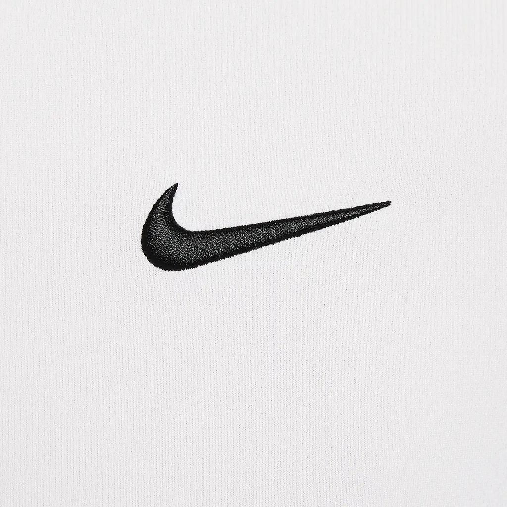 Nike Футболка для тенниса Court Victory с вышитым логотипом, удобная, быстросохнущая, с круглым вырезом, коротким рукавом, мужская, белая FZ6922-100