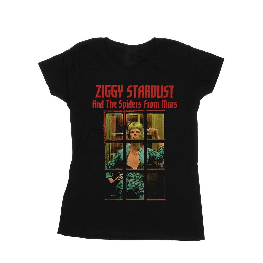 David Bowie Womens/Ladies Ziggy Stardust Spider Cotton T-Shirt
