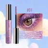 Sparkling Gold Diamond Mascara Glitter Pearlescent Small Metal Bar Waterproof Fast Dry Eyelash Curl Extension Christmas Makeup