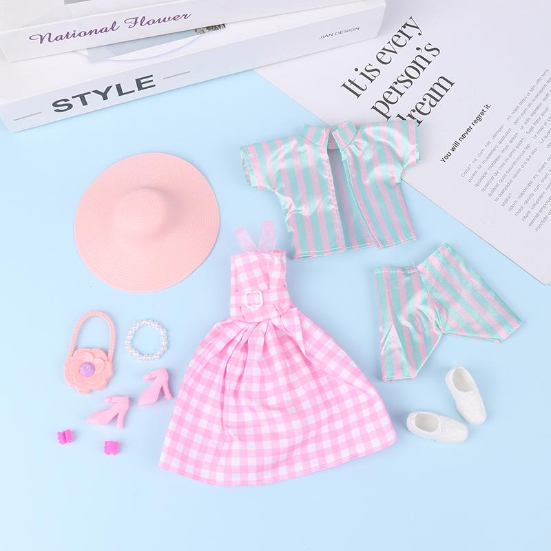 Пальто Хлопковая куртка Зимнее платье Длинная одежда Меховое пальто Аксессуары для кукол Игрушки