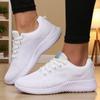Anti Slip Sole Net Toed Women's Athletic Shoes Female Designer Shoes Chaussures Femme White Casual Flat Shoes for Women Sneaker