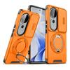 KEYSION 360°Rotating Ring Stand Phone Case for VIVO V40 Pro 5G Slide Camera Protection Magnetic Shockproof Cover for VIVO V40 5G