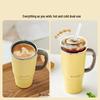 Buydeem Jumbo Insulated Stainless Steel Straw Mug