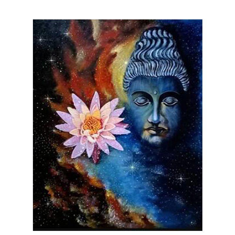 Алмазная живопись буддизм горный хрусталь искусство 5D Diy Алмазная вышивка религиозные фигуры полная круглая мозаика дома декабрь