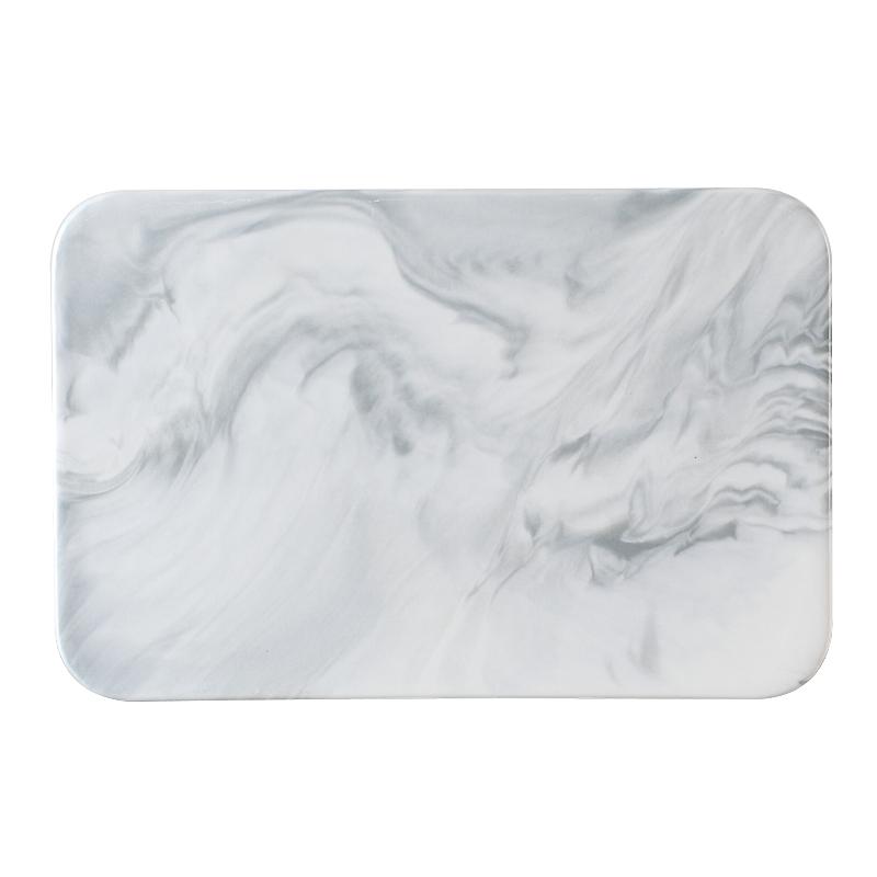 Новая мраморная разделочная доска, обеденные тарелки, керамический поднос, золотая тарелка с каймой, обеденный сервиз, тарелки и блюда, кухонная утварь, фарфор