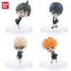 4Pcs/1Set Haikyuu Figure Tobio Kageyama Model Q version Hinata Shoyo Toy Kei Tsukishima Gift Collection Tadashi Yamaguchi PVC