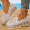 Fashion Platform Loafers Dress Flat Shoes Woman Sneaker Round Toe Low Heels Elegant Stylish Summer Comfortable Trend
